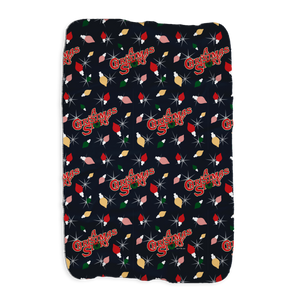 A Christmas Story Lights Sherpa Blanket
