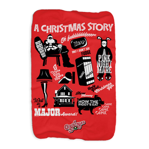 A Christmas Story Mashup Sherpa Blanket