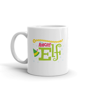 Elf Angry Elf White Mug