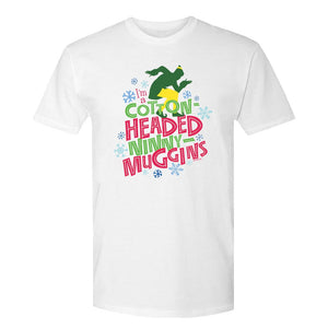 Elf Cotton Headed Ninny Muggins Adult Short Sleeve T-Shirt