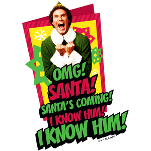 Elf Santa! I Know Him!  Sticker