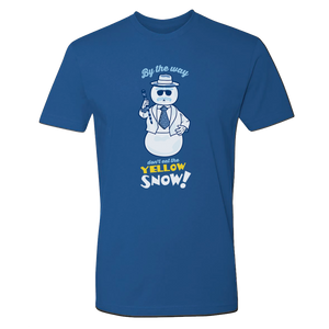 Elf Yellow Snow Adult Short Sleeve T-Shirt