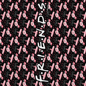 Friends Pink Central Perk Sherpa Blanket