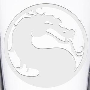Mortal Kombat Insert Coin Laser Engraved Pint Glass