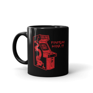 Mortal Kombat Finish Him Black Mug