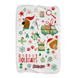 Scooby-Doo Groovy Holidays Sherpa Blanket