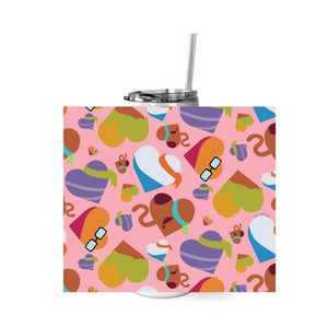 Scooby-Doo Heart Pattern 20 oz Skinny Tumbler