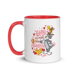 Tom and Jerry Love You More Than Cheese Two-Tone Mug