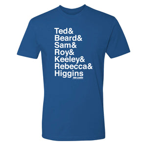 Ted Lasso Names Adult Short Sleeve T-Shirt