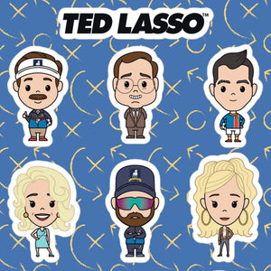 Ted Lasso Chibis Kiss Cut Sticker Sheet