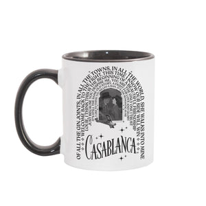 WB100 Casablanca Quotes Two-Tone Mug