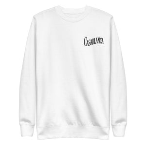 WB100 Casablanca Quotes Embroidered Fleece Crewneck Sweatshirt