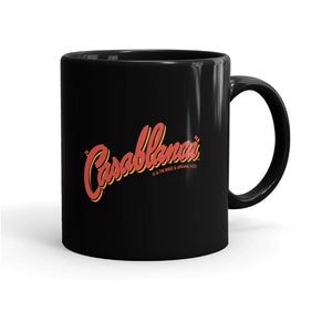 WB100 Casablanca Rick's Cafe Americain Black Mug