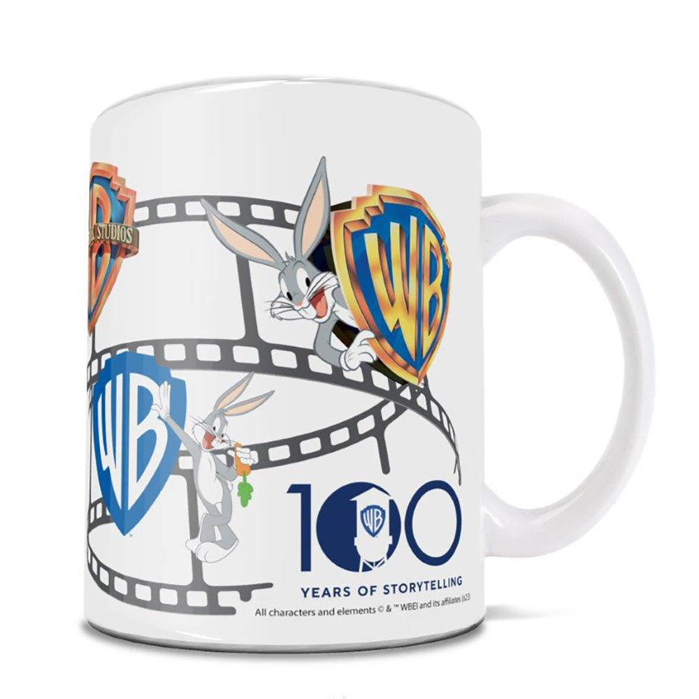 WB 100th Anniversary Bugs Through the Years White Ceramic Mug