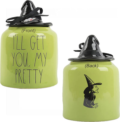WB 100 The Wizard of Oz I'll Get You My Pretty Cookie Canister with Witch Hat Topper