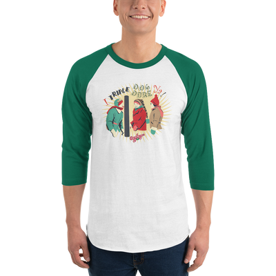 A Christmas Story I Triple Dog Dare Ya! Unisex 3/4 Sleeve Raglan Shirt