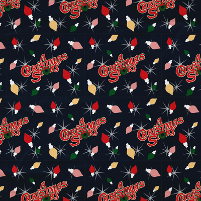 A Christmas Story Lights Sherpa Blanket