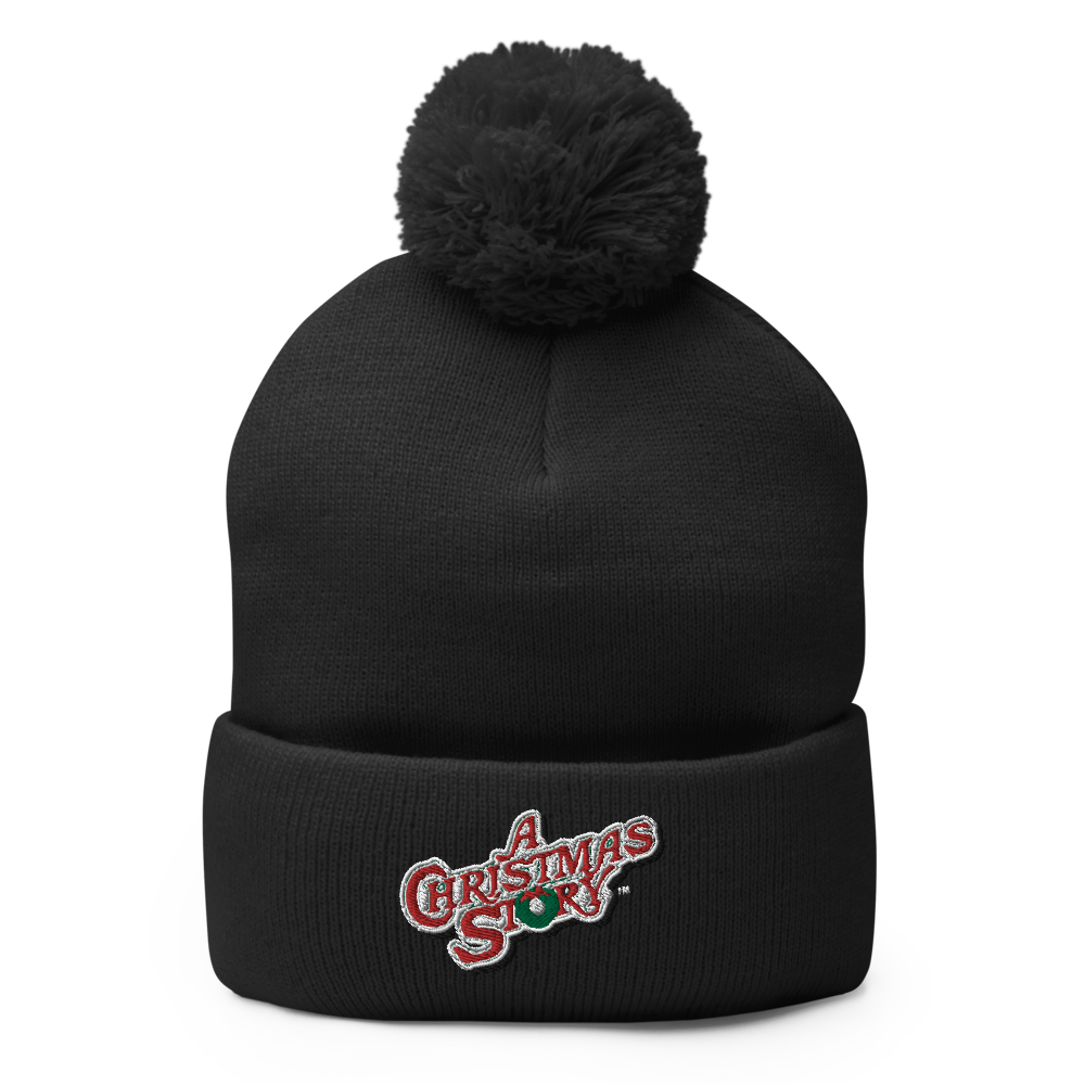 A Christmas Story ACS-LOGO Pom Pom Knit Beanie