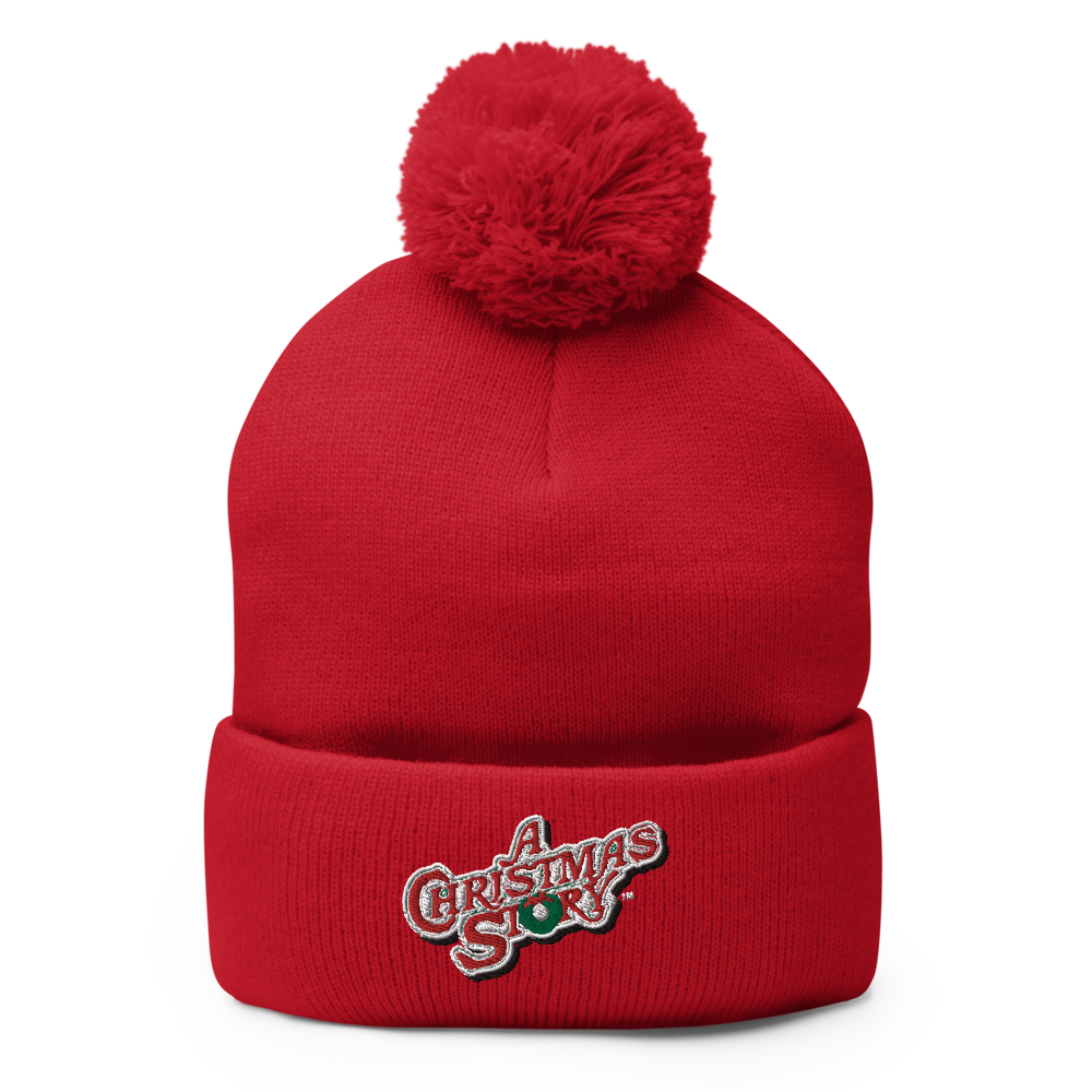 A Christmas Story ACS-LOGO Pom Pom Knit Beanie