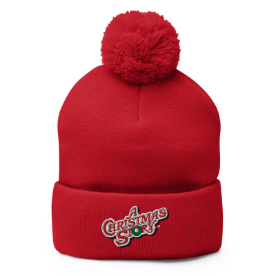 A Christmas Story ACS-LOGO Pom Pom Knit Beanie