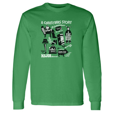 A Christmas Story Mashup Adult Long Sleeve T-Shirt