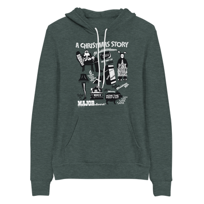 A Christmas Story Mashup Adult Fleece Hooded Sweatshirt