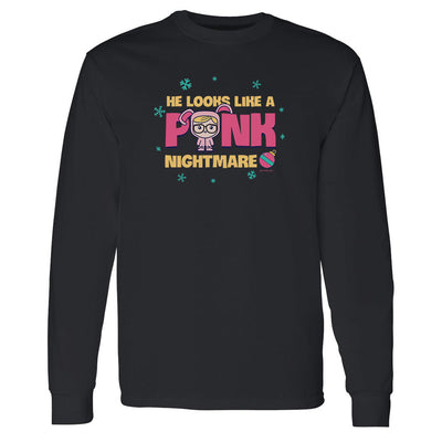 A Christmas Story Pink Nightmare Adult Long Sleeve T-Shirt