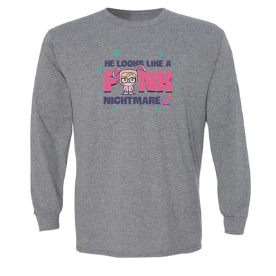 A Christmas Story Pink Nightmare Adult Long Sleeve T-Shirt