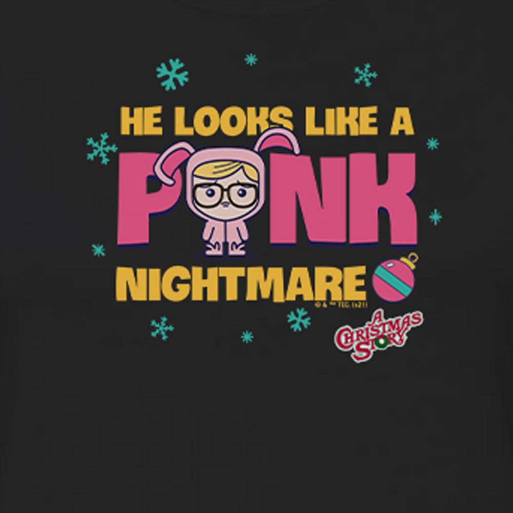A Christmas Story Pink Nightmare Women's Short Sleeve T-Shirt