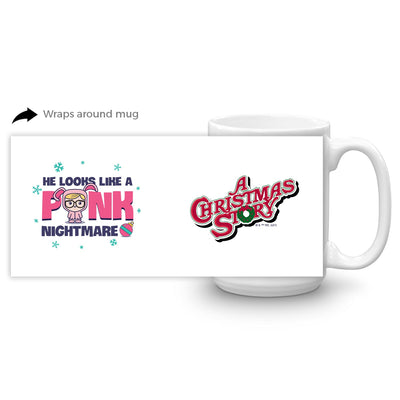 A Christmas Story Pink Nightmare White Mug