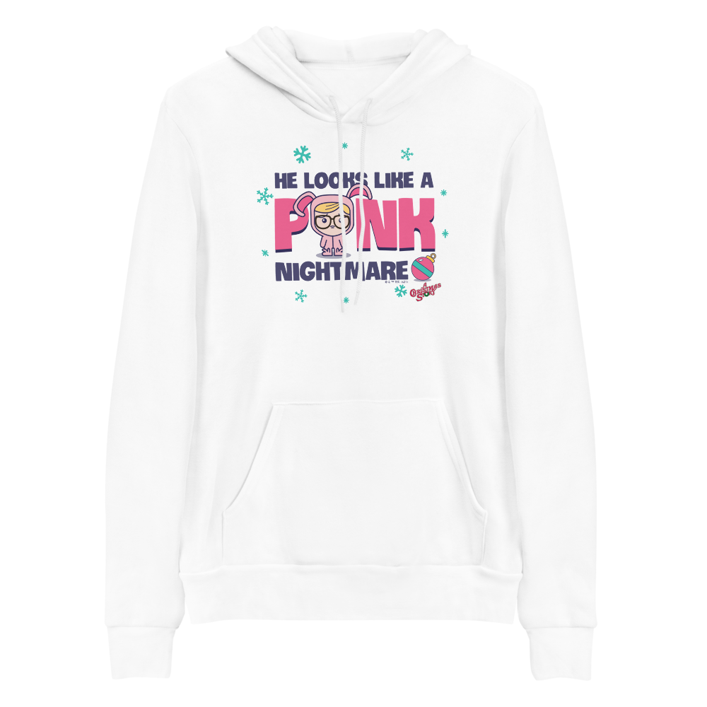 A Christmas Story Pink Nightmare Adult Fleece Hooded Sweatshirt