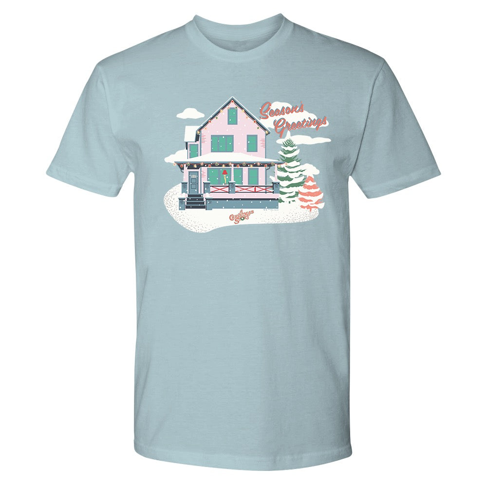 A Christmas Story Seasons Greetings Adult Short Sleeve T-Shirt