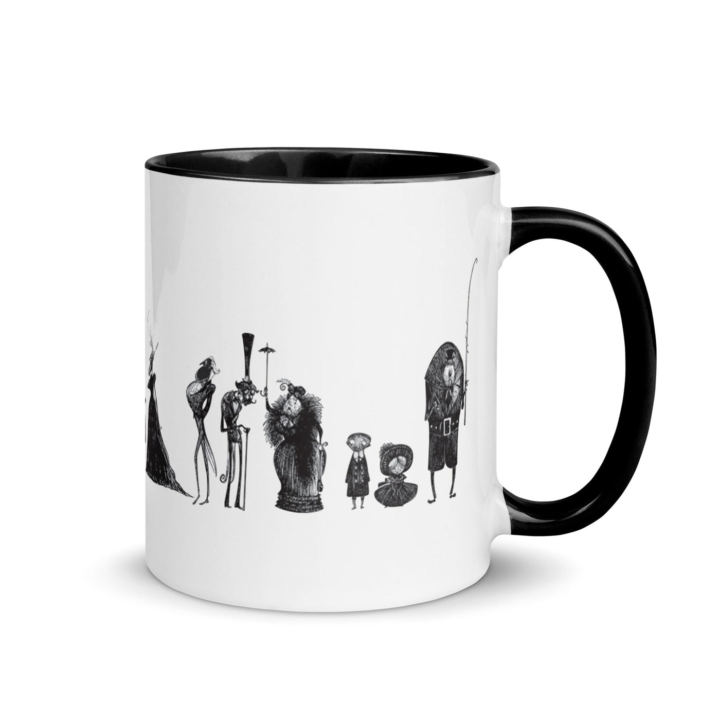 WB100 Corpse Bride Character Silhouettes  Two-Tone Mug