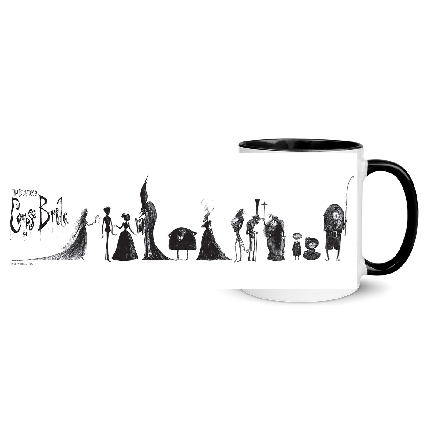 WB100 Corpse Bride Character Silhouettes  Two-Tone Mug