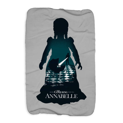 The Conjuring Annabelle Silhouette Sherpa Blanket
