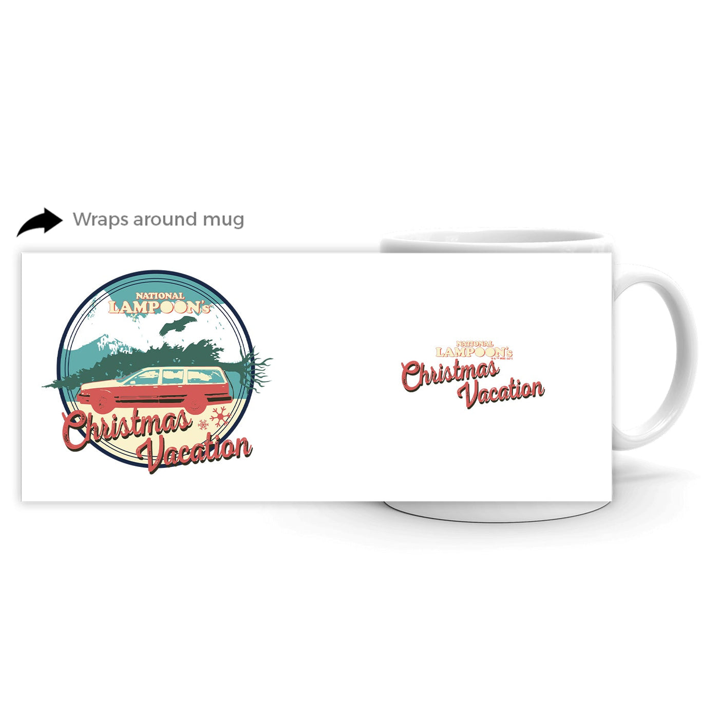 Christmas Vacation Badge White Mug