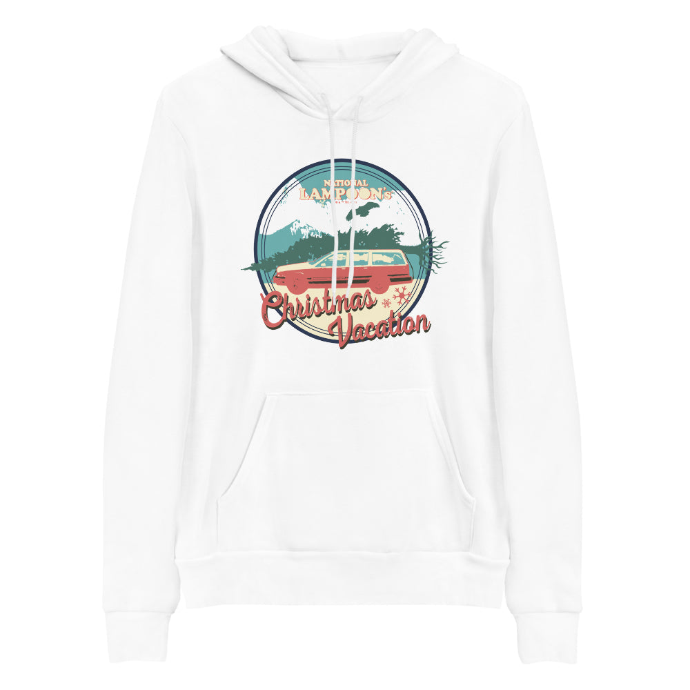 Christmas Vacation Badge Adult Fleece Hooded Sweatshirt