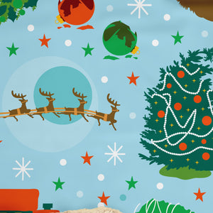 Christmas Vacation Illustrations Sherpa Blanket