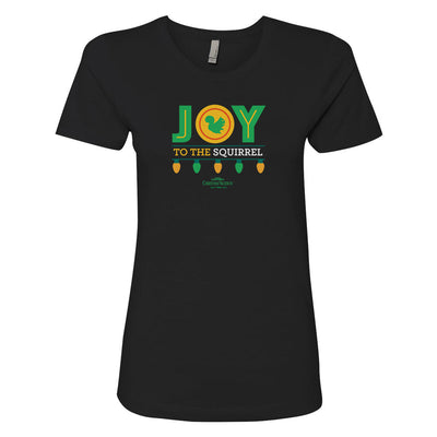 Christmas Vacation Joy To The Squirrel Women's Short Sleeve T-Shirt