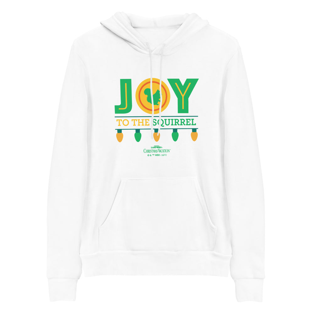 Christmas Vacation Joy To The Squirrel Adult Fleece Hooded Sweatshirt