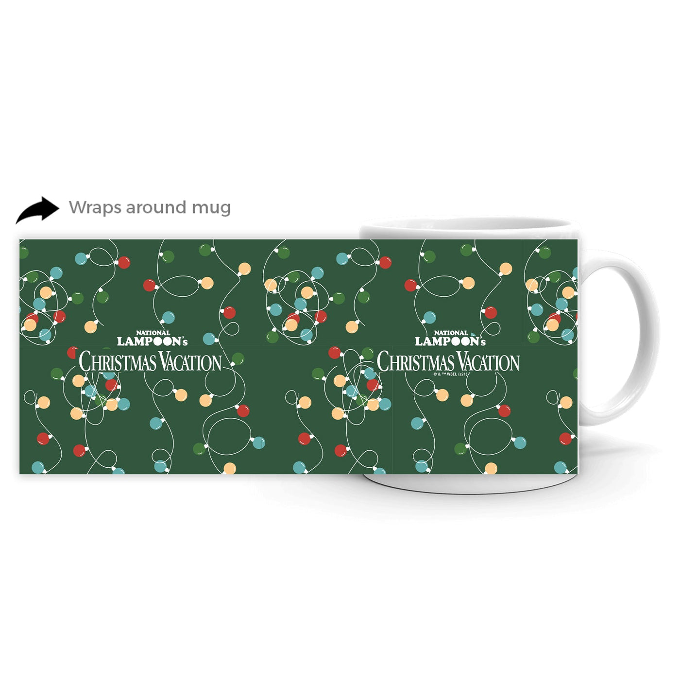 Christmas Vacation Lights White Mug