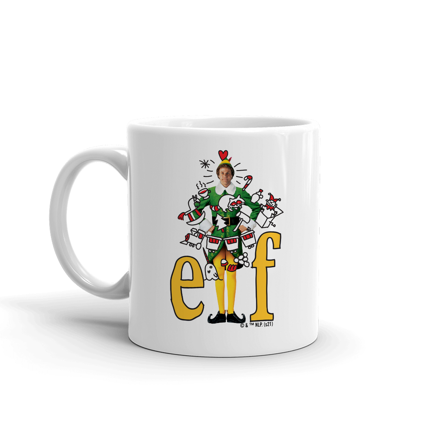 Elf Collage White Mug