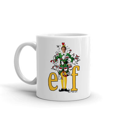 Elf Collage White Mug