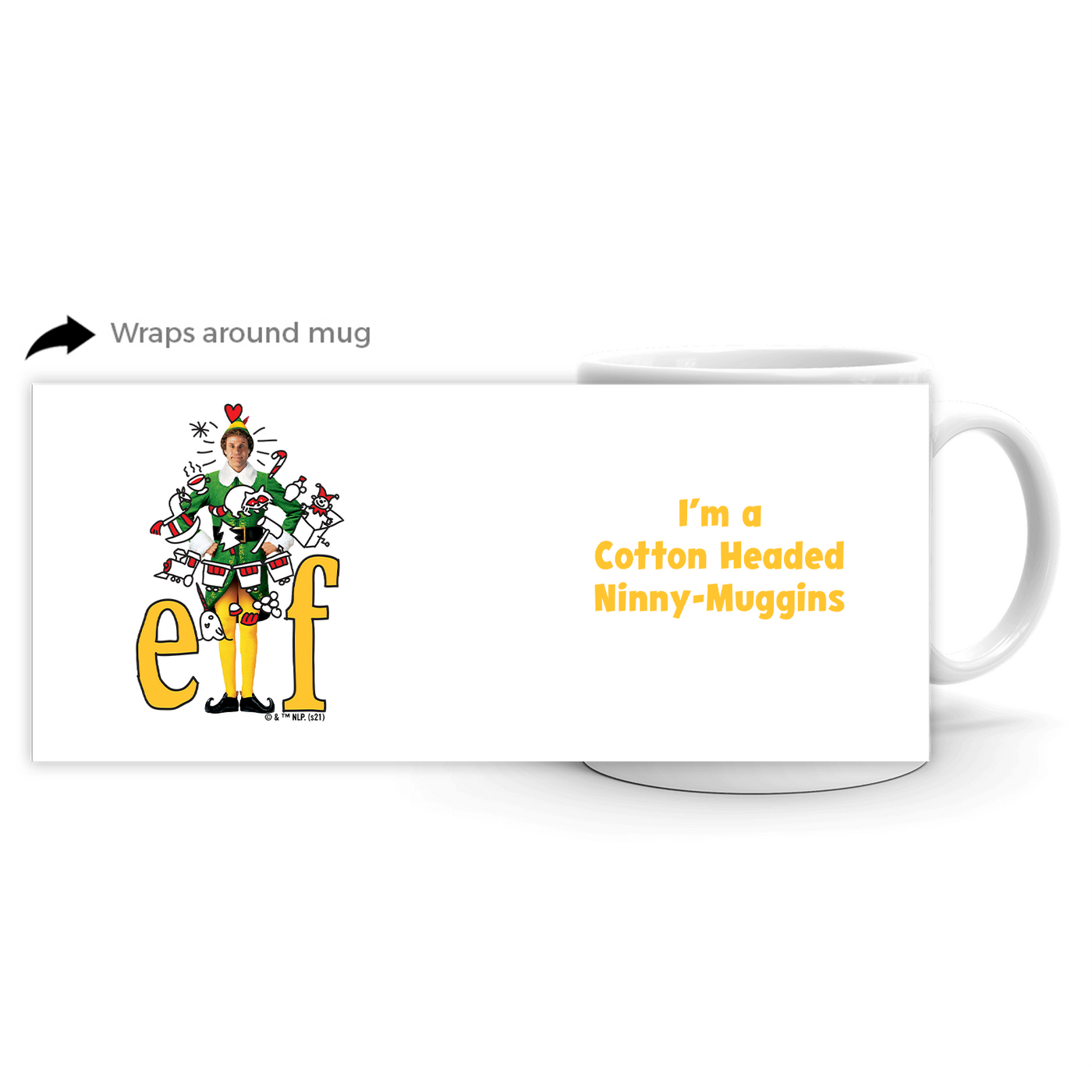 Elf Collage White Mug