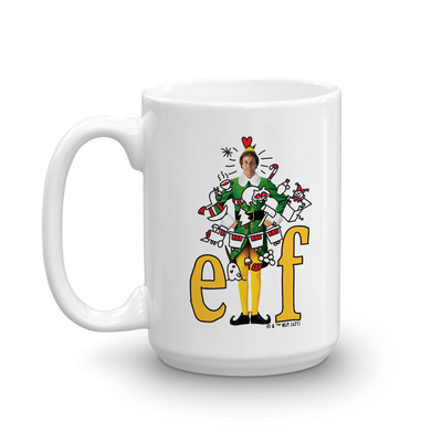 Elf The Movie Collage White Mug