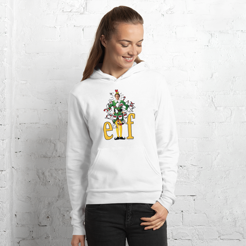 Elf Logo Collage Hooded Sweatshirt