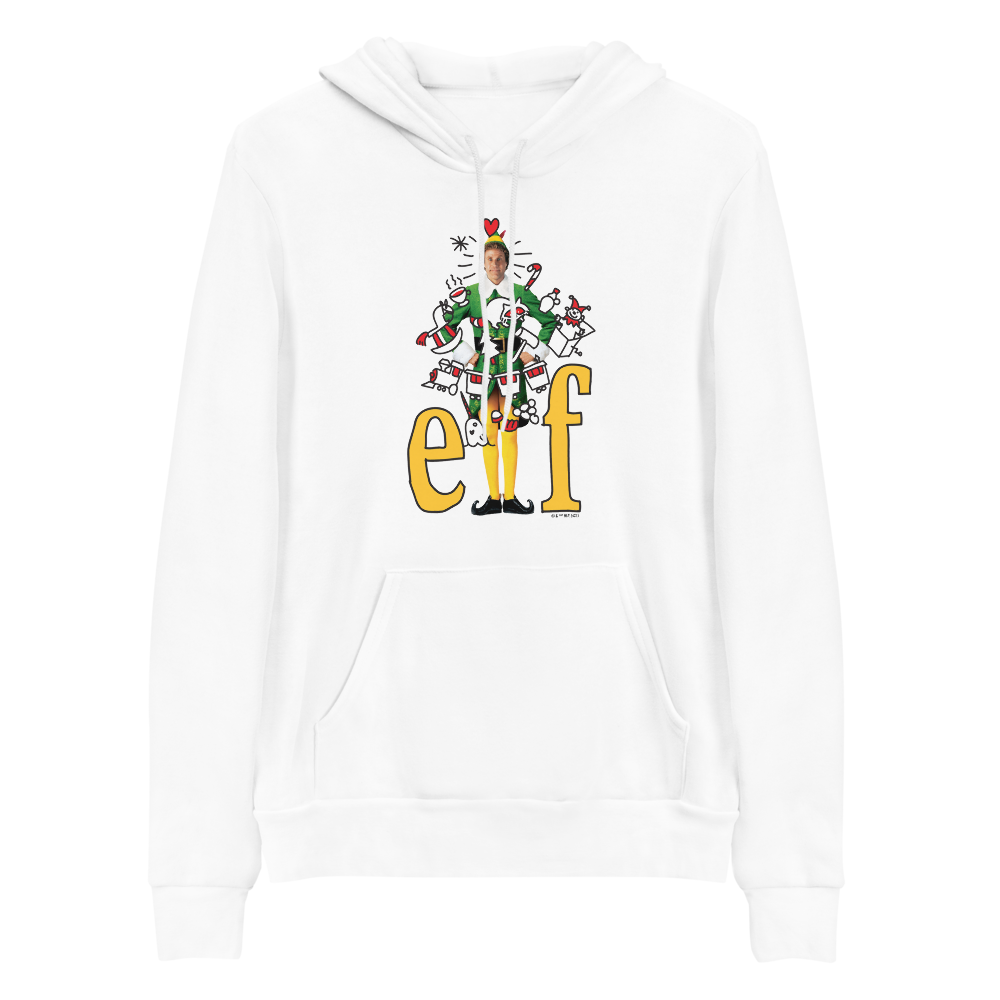 Elf Logo Collage Hooded Sweatshirt