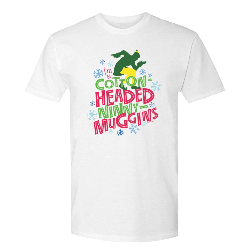 Elf Cotton Headed Ninny Muggins Adult Short Sleeve T-Shirt