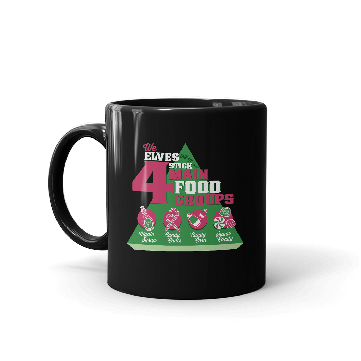 Elf 4 Main Food Groups Mug