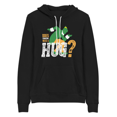 Elf Need A Hug Adult Fleece Hooded Sweatshirt